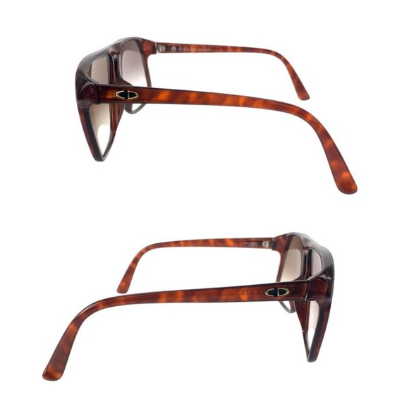 Christian Dior Vintage Brown Gold Silver Hardware Plastic 2152 a 14 Sunglasses main image 4